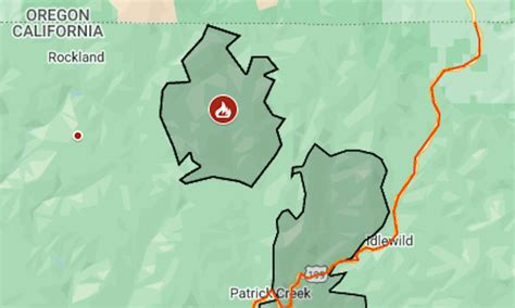 Map: Smith River wildfire evacuation, amid power outage