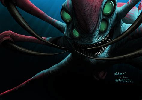 SUBNAUTICA: The Reaper Leviathan [Digital Fanart] by Adam-The-Person on DeviantArt