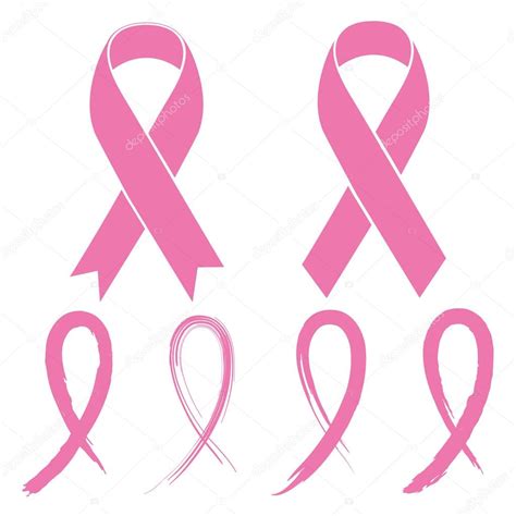 Pink Ribbon set on white Stock Vector by ©4zeva 84263618