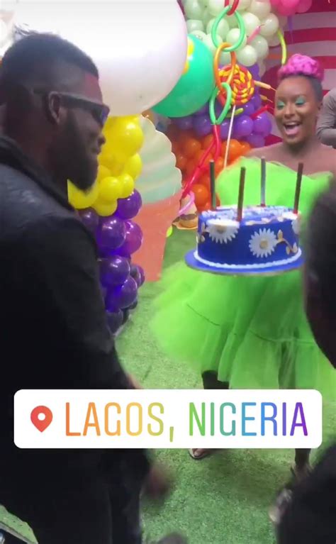 DJ Cuppy Surprises Broda Shaggi With Birthday Cake (Video)