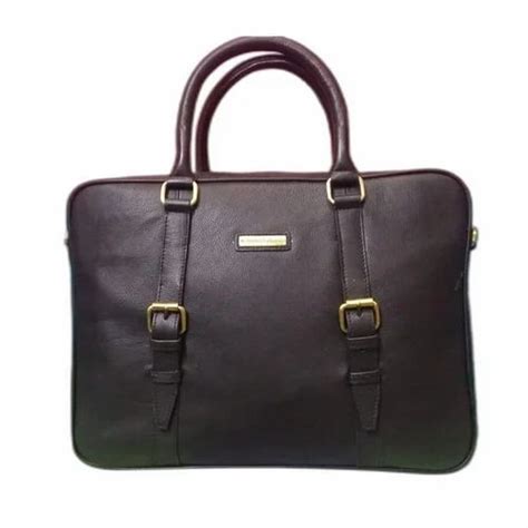 15.6 Inch Brown Leather Laptop Bag, Capacity: 15Kg at Rs 1600 in Kolkata