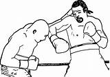 Coloring Pages  Boxing Ring sketch template
