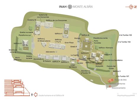 Monte Alban Map