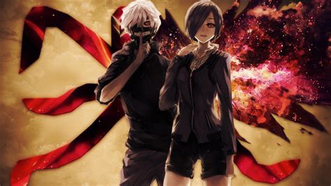 Download Touka Kirishima Ken Kaneki Anime Tokyo Ghoul HD Wallpaper