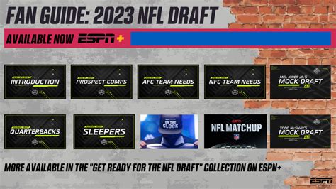 A Fan’s Guide to ESPN’s Coverage of the 2023 NFL Draft - ESPN Press ...