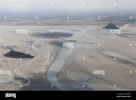 Aerial view of the Mont Saint Michel bay Stock Photo - Alamy