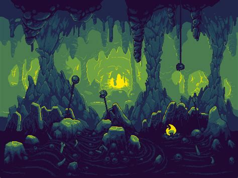 green cave float @ PixelJoint.com