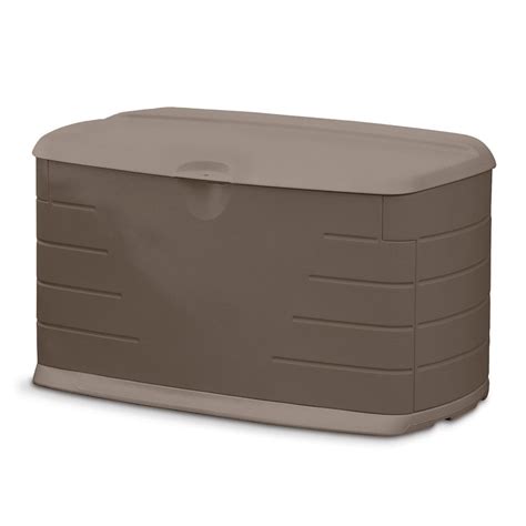 Rubbermaid 73 gal. Medium Resin Deck Box with Seat-2047053 - The Home Depot