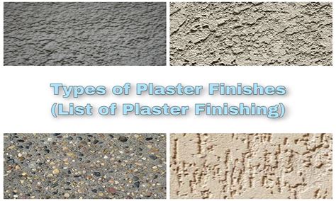 Types of Plaster Finishes (List of Plaster Finishing) – Mastercivilengineer