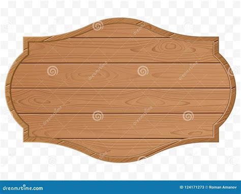 Wooden Signboard. Wood Texture. Old Sign Isolated Stock Vector ...