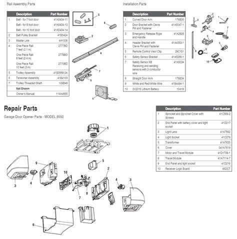 Liftmaster Garage Door Opener Parts Diagram | Reviewmotors.co