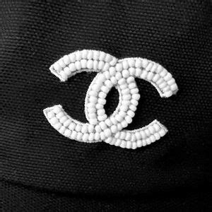 CHANEL | Accessories | Chanel Black Cotton Baseball Cap Hat With ...