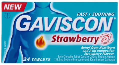 Gaviscon Tablets Strawberry Heartburn & Indigestion Relief 24 Pack - Western Heights Pharmacy Shop