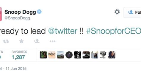 Snoop Dogg wants to be Twitter's new CEO - CNET