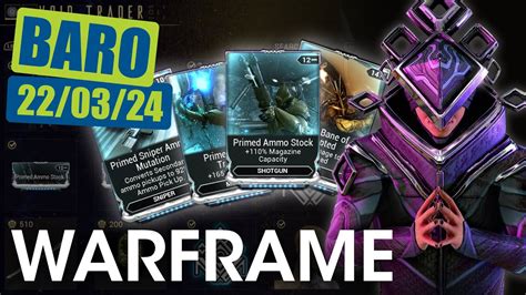 Baro Ki'Teer Location & Inventory 22 March 2024 - Warframe - YouTube