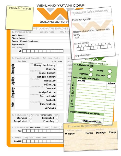 Alien RPG custom Character Sheet | EN World D&D & Tabletop RPG News ...