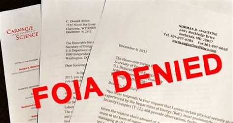 FOIA Request: DENIED - Liberty Under Attack