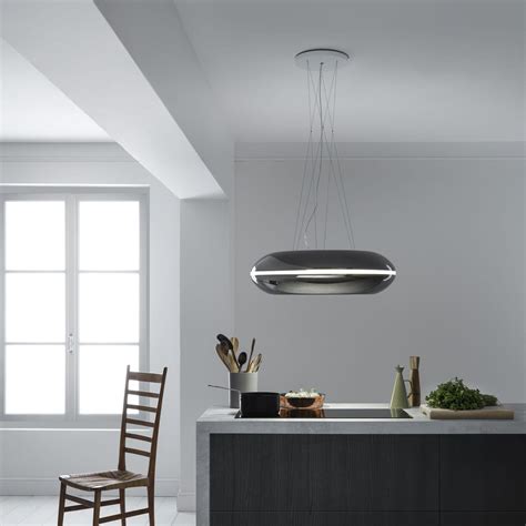 Island range hood - LOOP - falmec - with built-in lighting / original ...