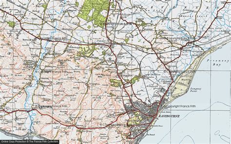 Historic Ordnance Survey Map of Willingdon, 1920