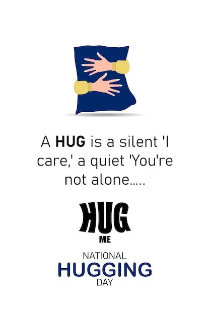 Premium Vector | National hugging day