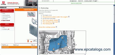 Citroen Parts and Repair 2010, spare parts catalog, Cars catalogues