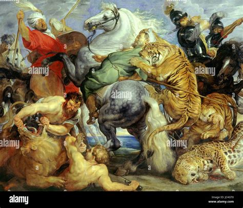 Peter paul rubens the tiger hunt hi-res stock photography and images ...