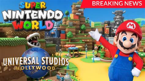 Super Nintendo World Opening Date Announced & Details Review | Universal Studios Hollywood - YouTube