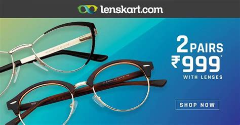 Lenskart Deal: Buy 2 Frames Eyeglasses for Just Rs 999 with Lenses ...