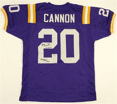 Billy Cannon Signed LSU Jersey Inscribed "C.H.O.F." & "Heisman Trophy 1959" (Radtke) | Pristine ...