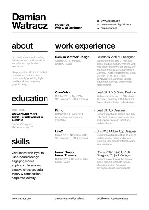 Using Resume Layout Advice Template Online | Graphic design resume, Resume design creative ...