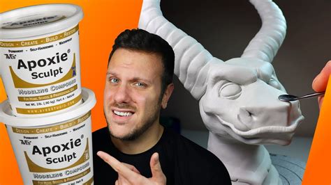 Making A GIANT Dragon Sculpture With APOXIE SCULPT (Epoxy Clay First Impressions Sculpture ...