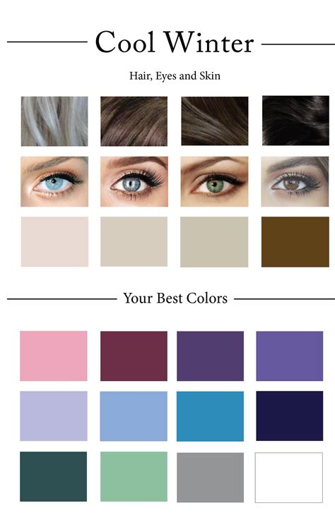 Skin Color Palette Names Ideas Cool Winter Color Palette Soft | My XXX Hot Girl