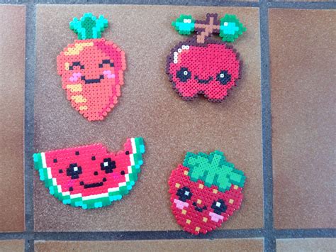 Perler Bead Fruit Patterns