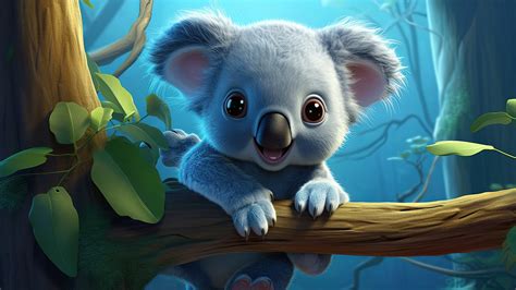 Download Cute Koala, Anime, Wallpaper. Royalty-Free Stock Illustration ...