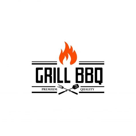 Premium Vector | Hot Grill Logo Templates | Etiquette a imprimer, Carte de voeux originale, Vœux