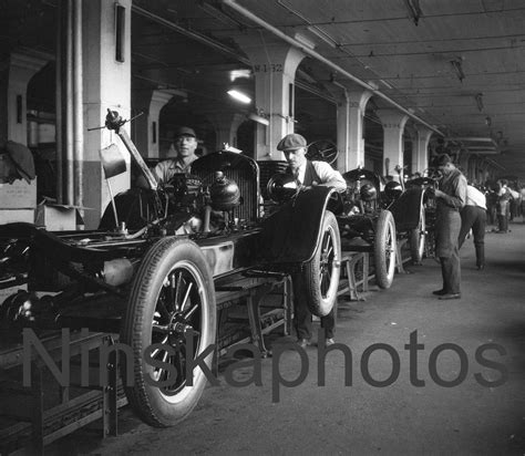 Ford Model T, Assembly Line, Ford Factory Fordson Plant, Detroit ...