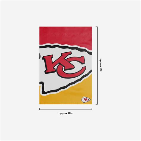 Kansas City Chiefs Colorblock Helmet Garden Flag FOCO