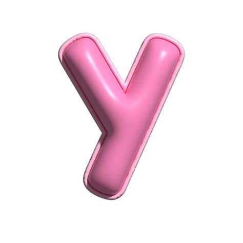 Letter y pink alphabet glossy 22286583 PNG