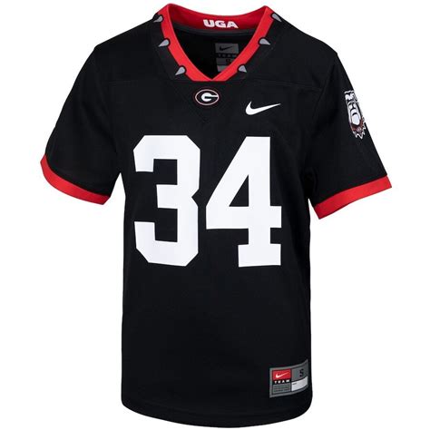 #34 Georgia Bulldogs Nike Youth Mascot 100th Anniversary Untouchable ...