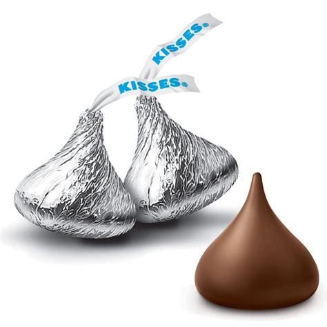 Silver Milk Chocolate Hershey's Kisses - 220-Pc. Bag • Wrapped Candy ...