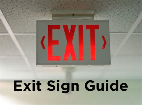 Red or Green? Don't Buy the Wrong Exit Sign — 1000Bulbs.com Blog