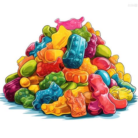 Premium AI Image | Sweet and Sour Delights Captivating Sour Patch Candy Clipart