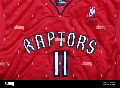 Red Toronto Raptors Jersey Reebok Number 11 of TJ Ford before getting ...