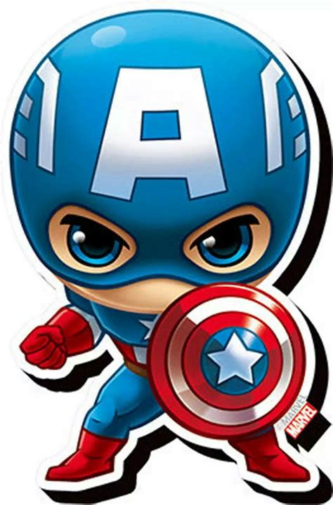 Pin by Vale on Pour peinture au sable | Chibi marvel, Marvel captain america, Captain america