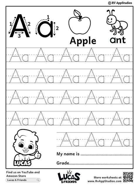 Tracing Letter A Worksheets Printable - Infoupdate.org