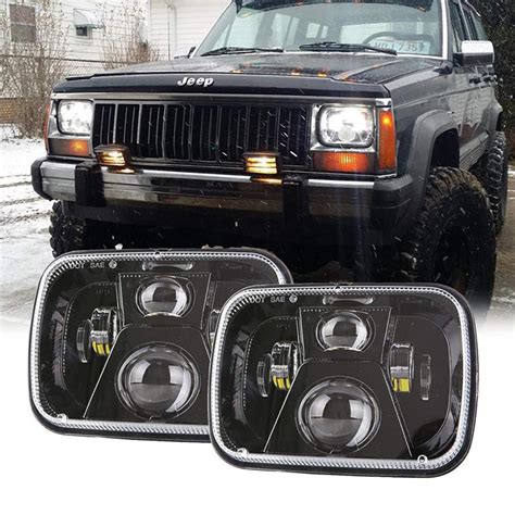 H6054 Led Headlight 5x7 Sealed Beam H5054 H6054 Led Replacement Jeep xj Headlight Conversion Upgrade