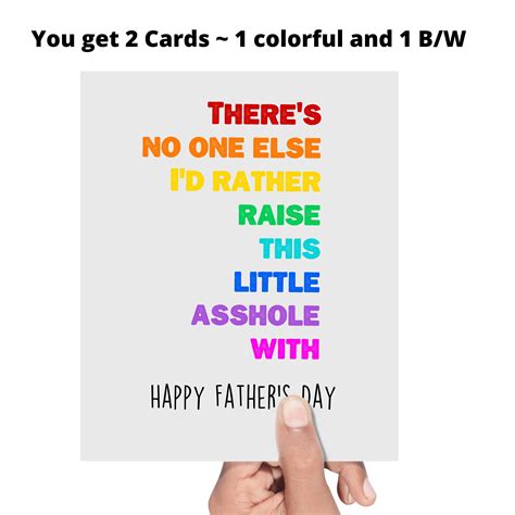 FUNNY FATHER'S DAY Card From Wife/partner There's No - Etsy