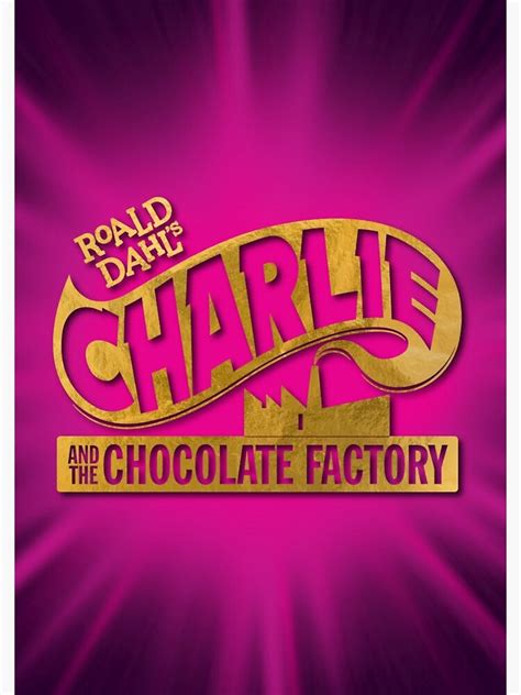 "Charlie and the Chocolate Factory Broadway Logo" Spiral Notebook by ...