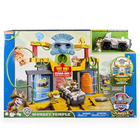 Nickelodeon Paw Patrol Monkey Temple Playset with Tracker and Mandy ...