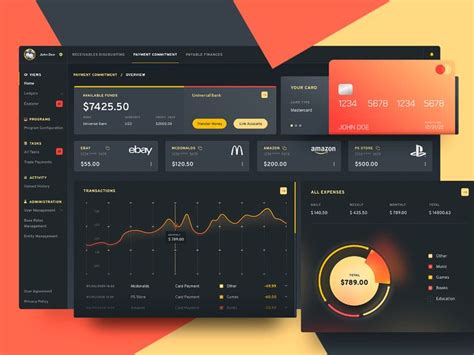 Financial App | Dashboard design, Ui design, Banking app